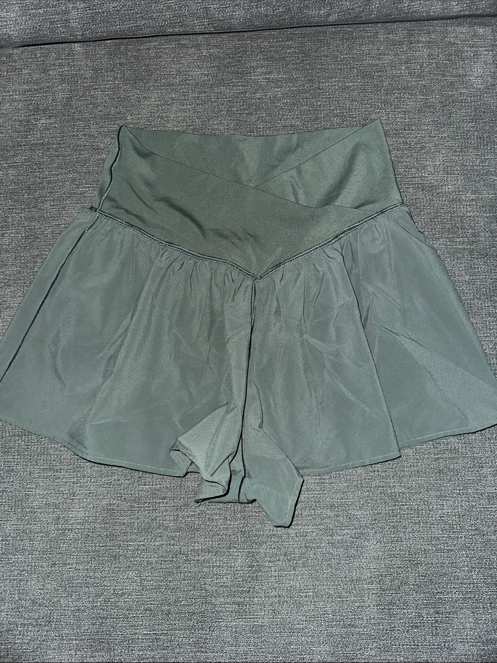 AERIE Offline Sage Green Flowy Shorts